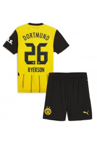 Fotbalové Dres Borussia Dortmund Julian Ryerson #26 Dětské Domácí Oblečení 2024-25 Krátký Rukáv (+ trenýrky)